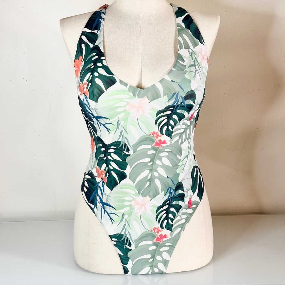 Toluca Venus Midi Ambrosia Palm Crossback One Piece XXXL Cheeky